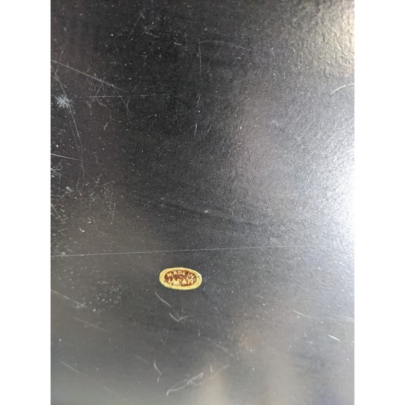 VTG 3 Pc Lacquered Merry Christmas Nesting Trays Hand Decorated w/ box Japan - Picture 8 of 16